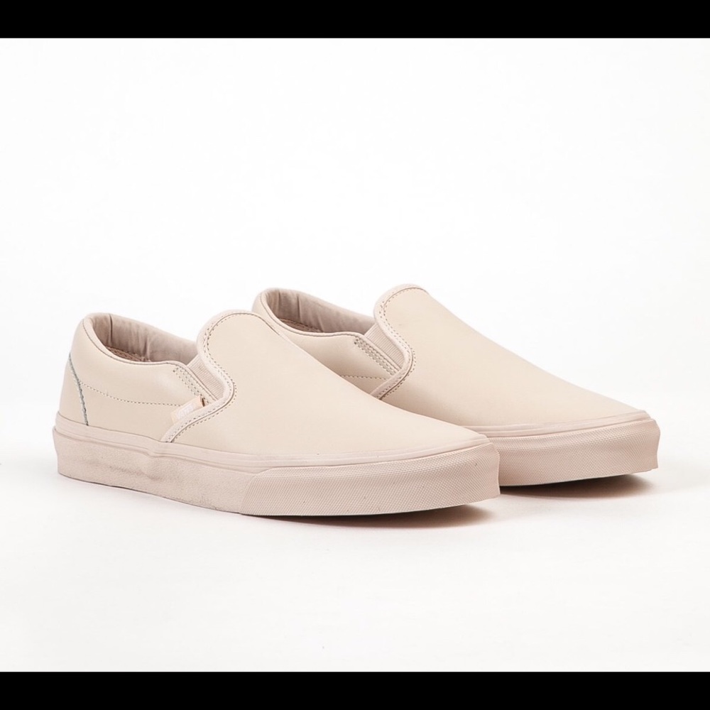 Vans leather slip on